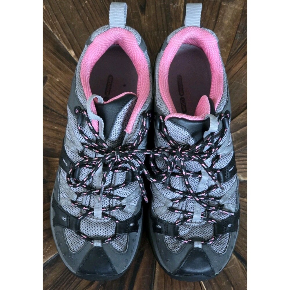 Merrell Women's Hiking Shoes Black Pink Gray - Size 8.5 Medium Pre-Owned J54862